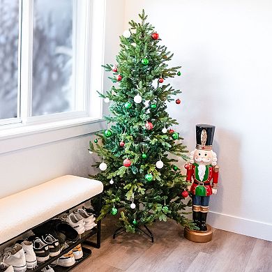 Sunnydaze Slim and Stately Indoor Unlit Artificial Christmas Tree - Green
