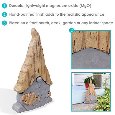 Sunnydaze Basil The Garden Gnome Indoor/statue - 18 In