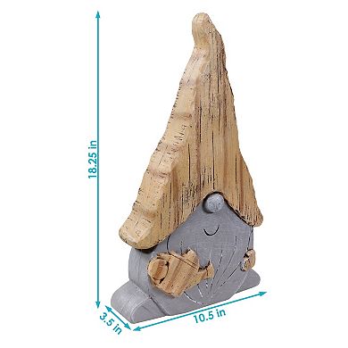 Sunnydaze Basil The Garden Gnome Indoor/statue - 18 In