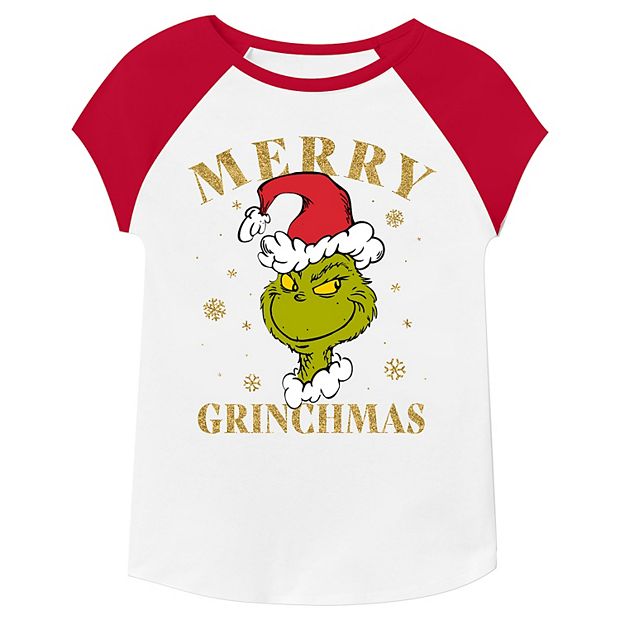 Kids Dr. Seuss The Grinch Pajamas Set Shirt Pants Boy Girl 6 6x 10 12  Christmas