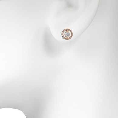 LC Lauren Conrad Openwork Halo Button Earrings