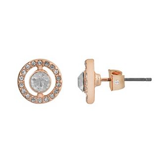 LC Lauren Conrad Openwork Halo Button Earrings