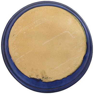 Sunnydaze 7 in Glazed Ceramic Flower Pot/Plant Saucers - Set of 2