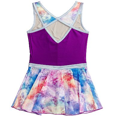 Girls 4-16 Rainbeau Moves Print Skirted Leotard