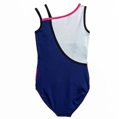 Girls 4-16 Rainbeau Moves Colorblock Tank Top Leotard