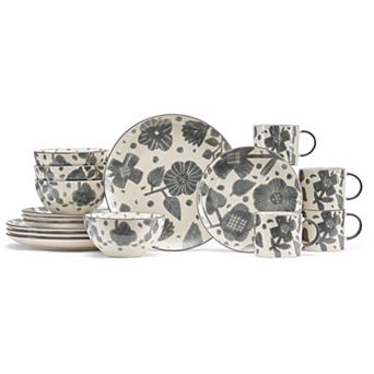 Baum Aris Gray 16 pc Dinnerware Set