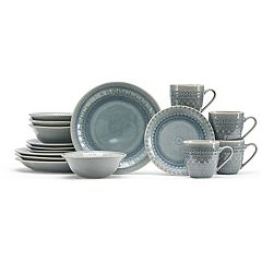 Baum Hearth 16-Piece Dinnerware Set in Grey