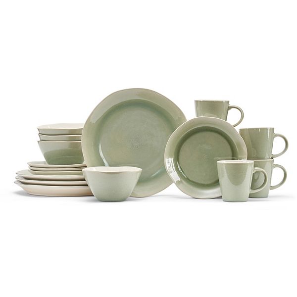 Baum Weston 16-pc. Dinnerware Set SAGE - Sansujyuku - Tire Store