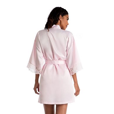 Women's Lilac+London Satin Wrap Robe