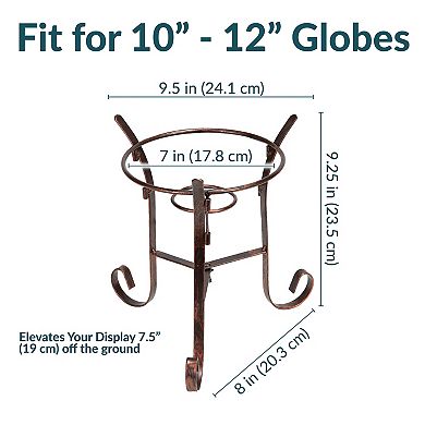 Sunnydaze Traditional Style Steel Outdoor Gazing Globe Stand