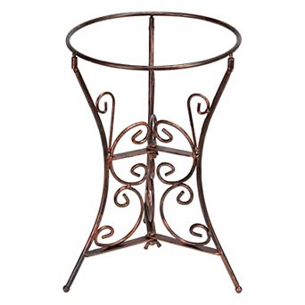 Sunnydaze Decorative Scroll Steel Outdoor Gazing Globe Stand