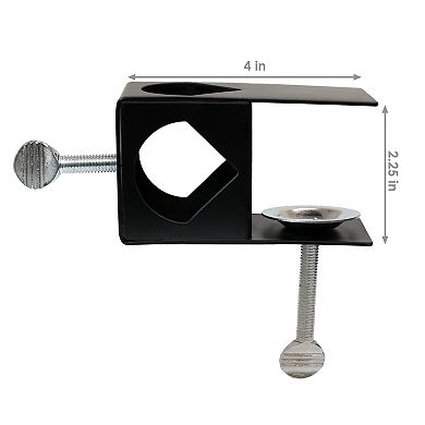 Sunnydaze Outdoor Torch Deck Clamp Holder - Black