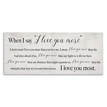 Stupell Home Decor I Love You Most Canvas Wall Art