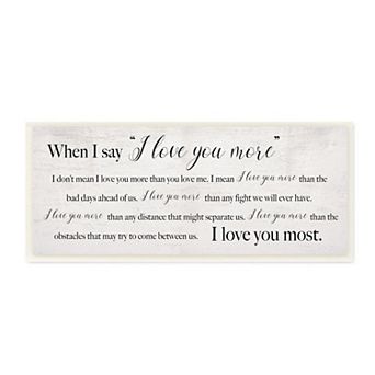 Stupell Home Decor I Love You Most Plaque Wall Art