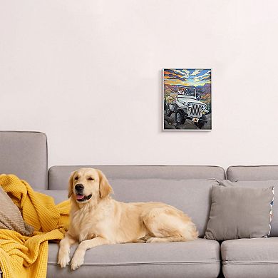 Stupell Home Decor Dogs Off-Roading Desert Drive Framed Wall Art