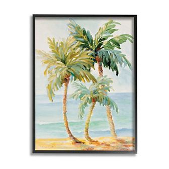Stupell Home Decor Tropical Palm Trees Framed Wall Art