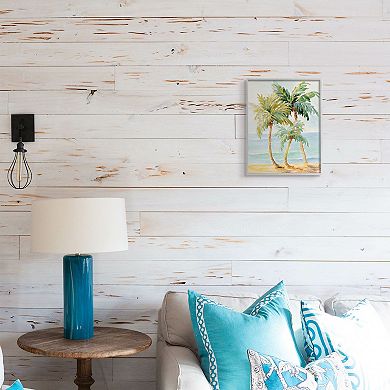 Stupell Home Decor Beach Tropical Palm Trees Framed Wall Art