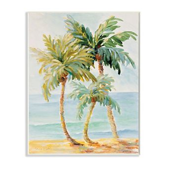 Stupell Home Decor Tropical Palm Trees Plaque Wall Art