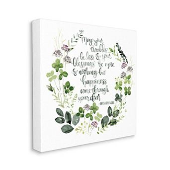 Stupell Home Decor Troubles Be Less Irish Proverb Canvas Wall Art