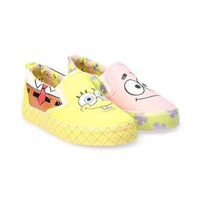 SpongeBob SquarePants SpongeBob and Patrick Little Kids' Slip On Sneakers