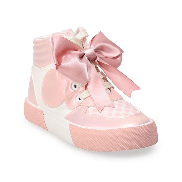 Disney's Minnie Mouse Little Girls' High Top Sneakers