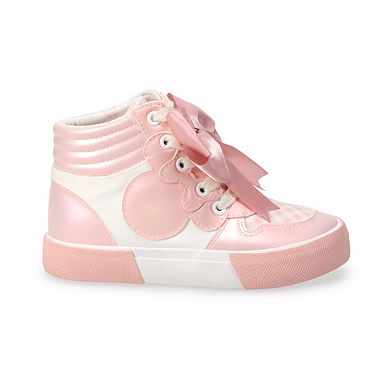 Disney's Minnie Mouse Little Girls' High Top Sneakers
