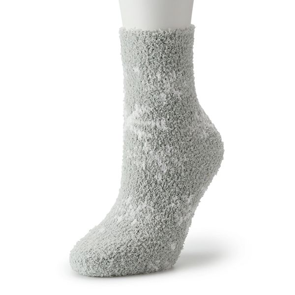 Snowflake Cozy Crew Socks