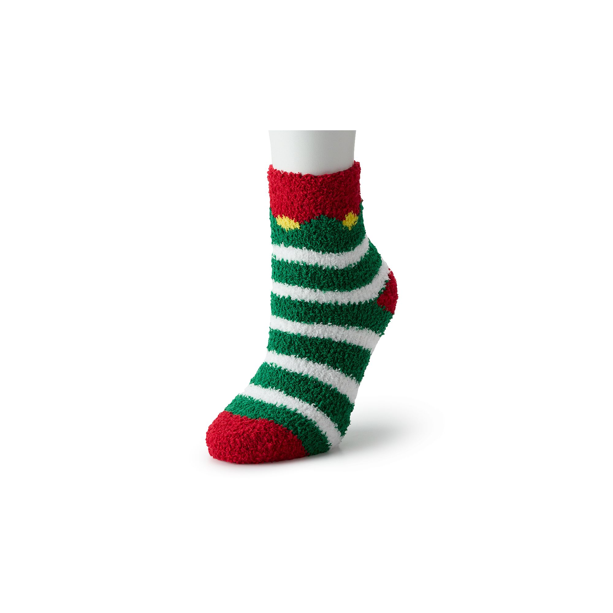 SHINE Elf Cozy Crew Socks, Womens, Size: 9-11, Green