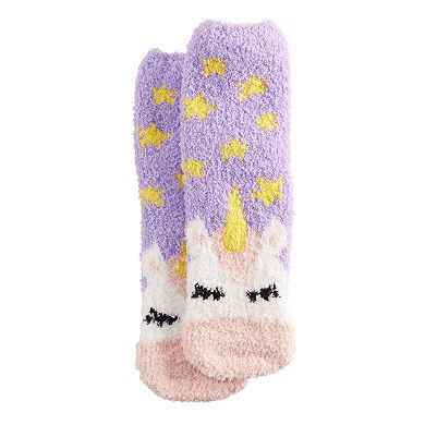 Cozy Unicorn Crew Socks