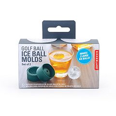 Brookstone Men's Golf Ball Ice Molds 2pc - White