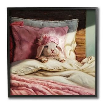 Stupell Home Decor Bunny Rabbit Resting Framed Wall Art
