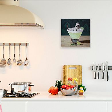 Stupell Home Decor Bird Bathing Canvas Wall Art