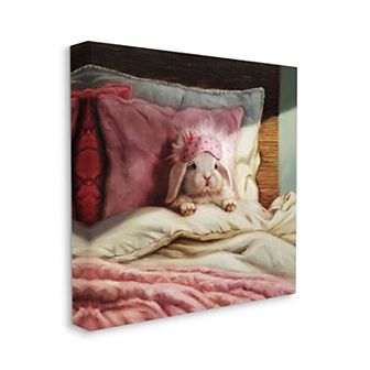 Stupell Home Decor Bunny Rabbit Resting Canvas Wall Art