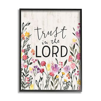 Stupell Home Decor Trust in the Lord Framed Wall Art