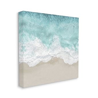 Stupell Home Decor Sea Foam Sandy Beach Canvas Wall Art