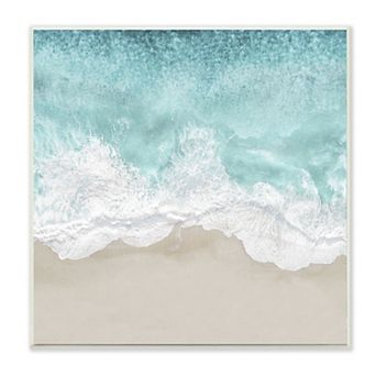 Stupell Home Decor Sea Foam Sandy Beach Plaque Wall Art
