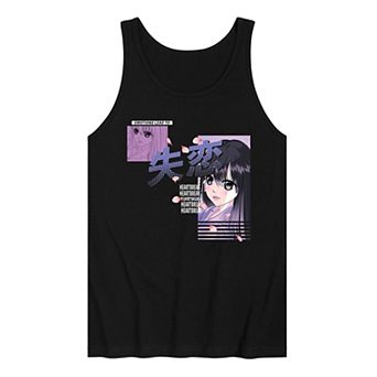 Men's Anime Heartbreak Tank Top