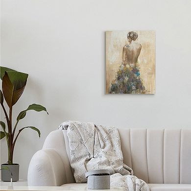 Stupell Home Decor Female Flower Dress Canvas Wall Art