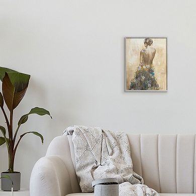 Stupell Home Decor Female Floral Dress Framed Wall Art