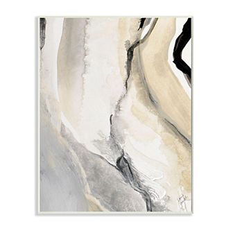 Stupell Home Decor Abstract Paint Strokes Fluid Plaque Wall Art
