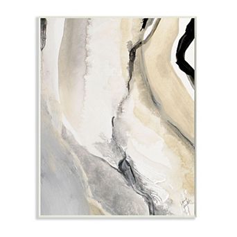 Stupell Home Decor Abstract Paint Strokes Fluid Plaque Wall Art