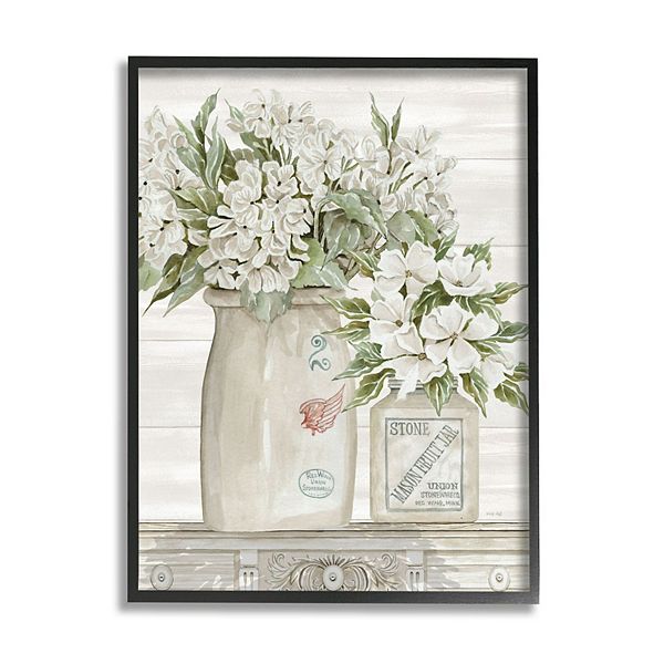 Stupell Home Decor Alluring White Florals Country Framed Wall Art