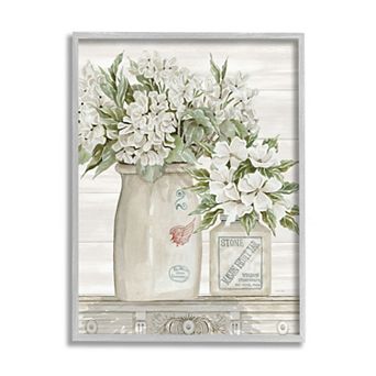 Stupell Home Decor Alluring White Florals Framed Wall Art