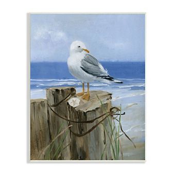 Stupell Home Decor Seagull Sand Dollar Plaque Wall Art