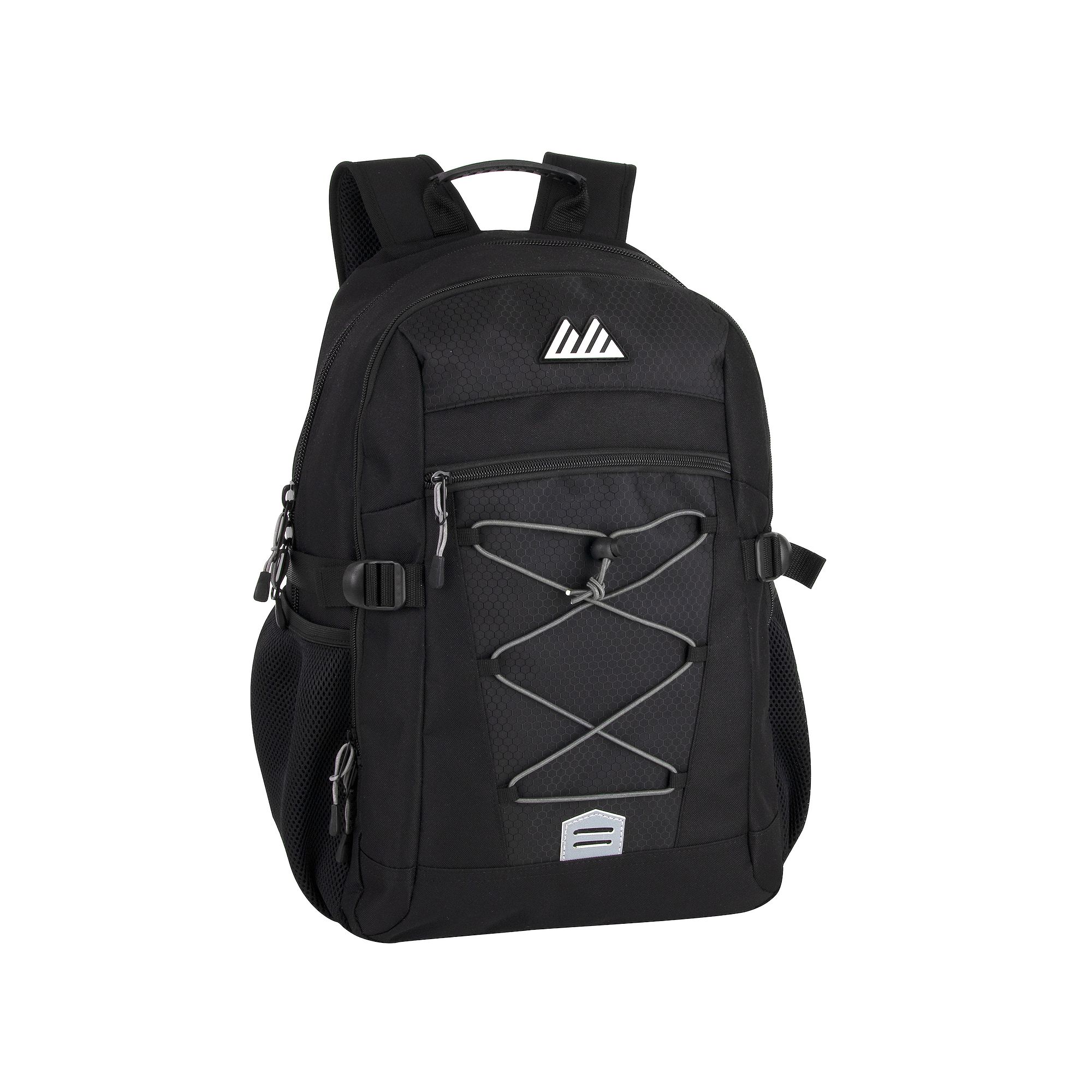 Summit Ridge Heather Bungee Backpack, Black