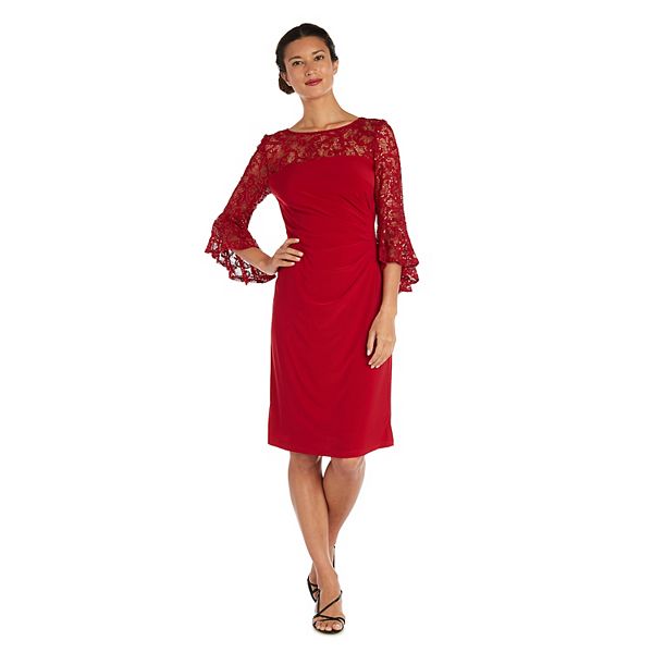 Kohls red lace on sale dress