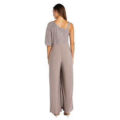 Women's R&M Richards Sparkly Capelet Jumpsuit