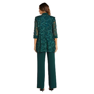 Women's R&M Richards 2-piece Mock Soutache Pant Set
