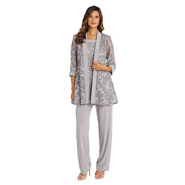 Women's R&M Richards 2-piece Mock Soutache Pant Set