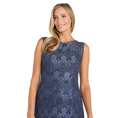 Women's R&M Richards Mermaid Lace Gown